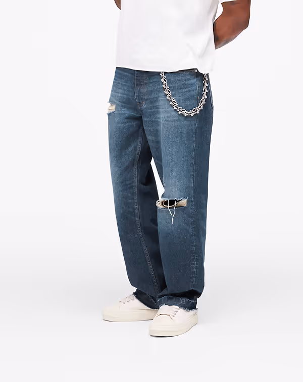 Heaton Denim on model