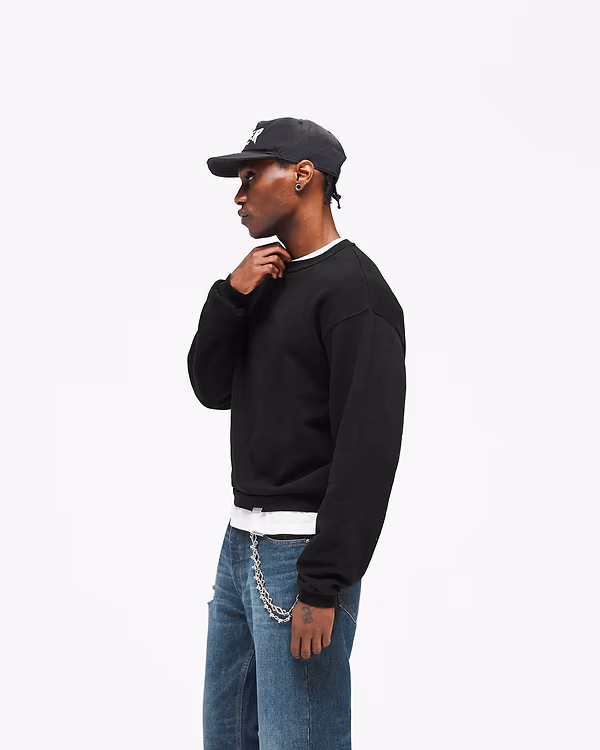 GH Shrunken Sweatshirt on model