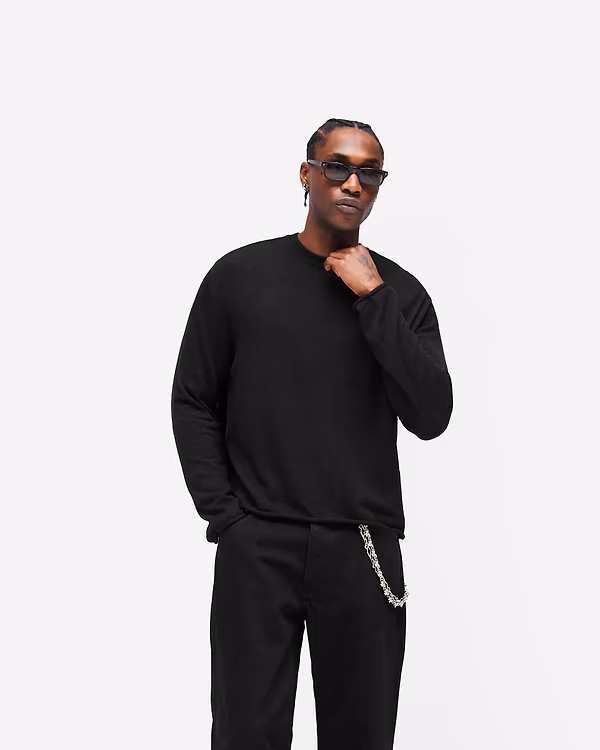 GH Knitted Long Sleeve Top on model